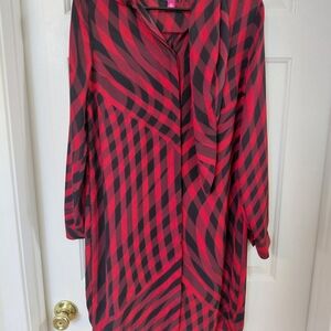 Stylish Red and Black Women's Dress